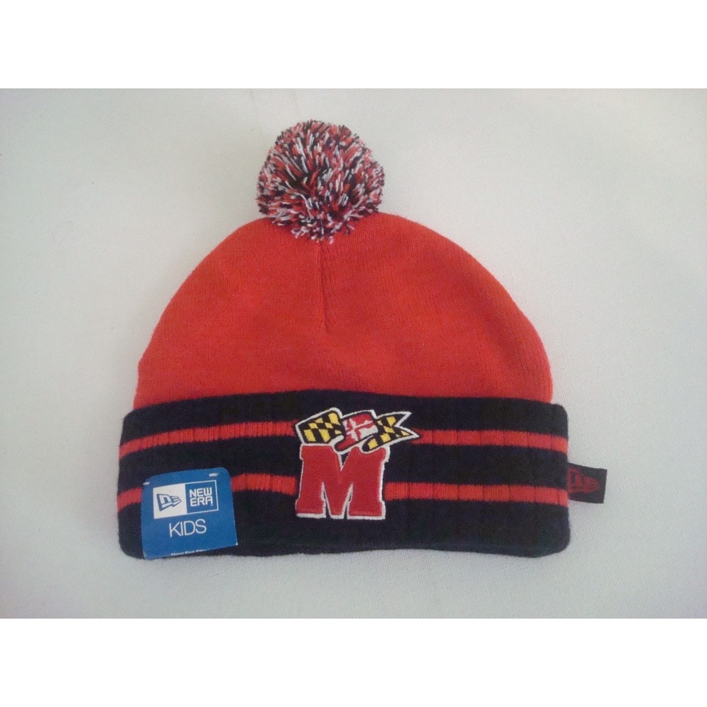 YOUTH MARYLAND TERPS BEANIE KNIT HAT CAP VINTAGE DEADSTOCK 03